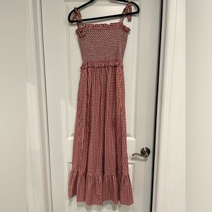 Kate Spade picnic smocked gingham dress